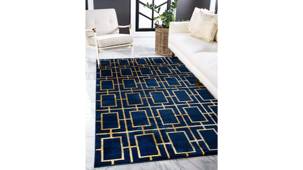 monroe glam rug navy