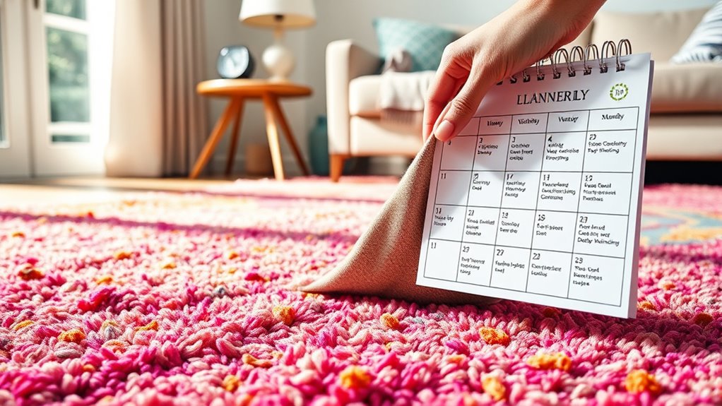 monthly rug care routine