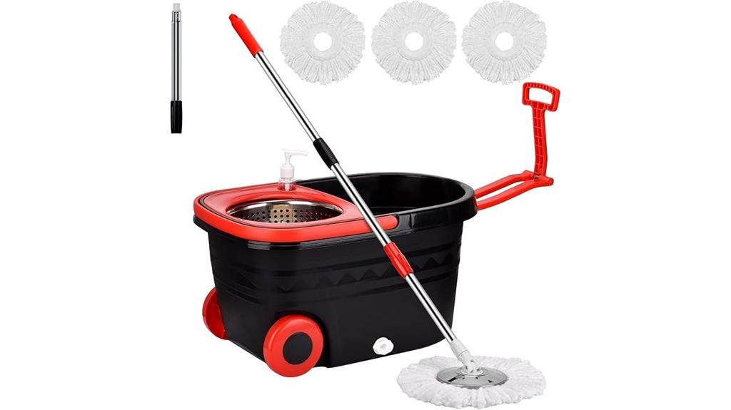 mop set with three heads