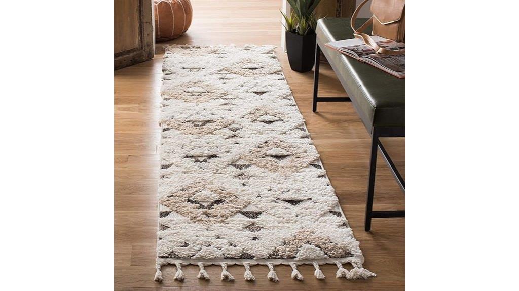 moroccan tassel runner rug