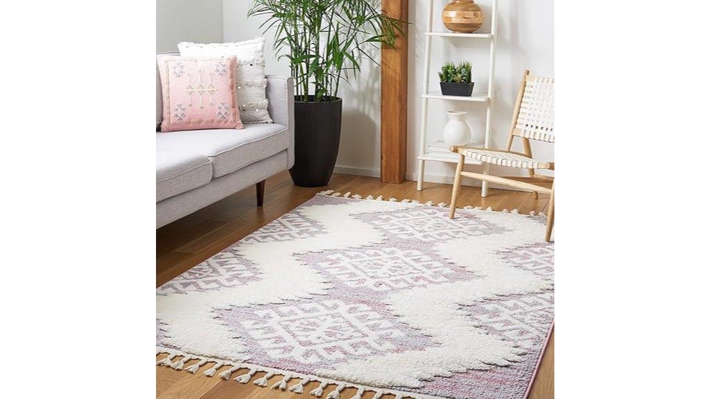 moroccan tassel shag rug
