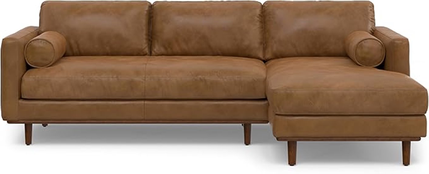 morrison leather sectional