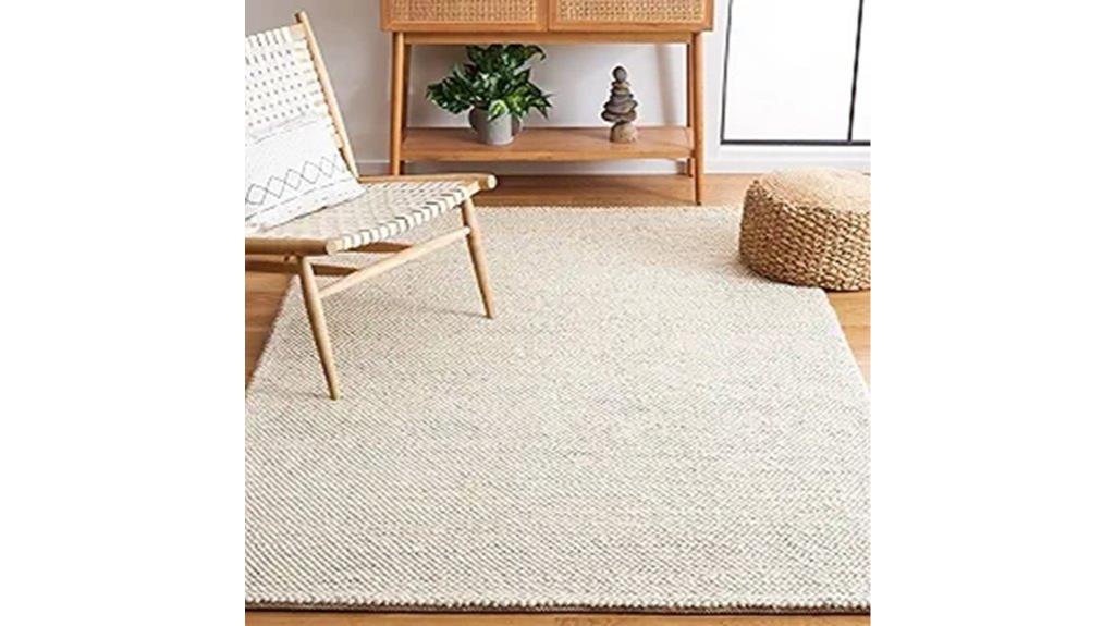 natural fiber patterned rug