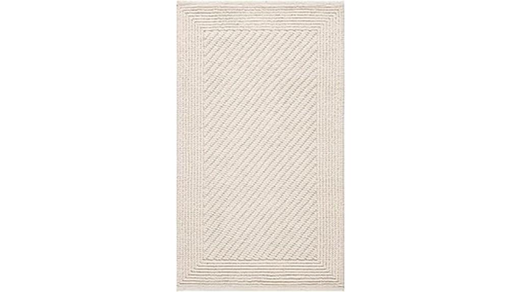 natural fiber patterned rug