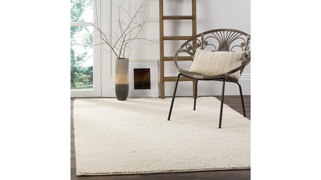 natural fiber patterned rug