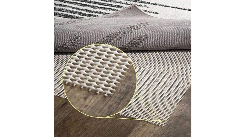 non slip hard floor rug pad