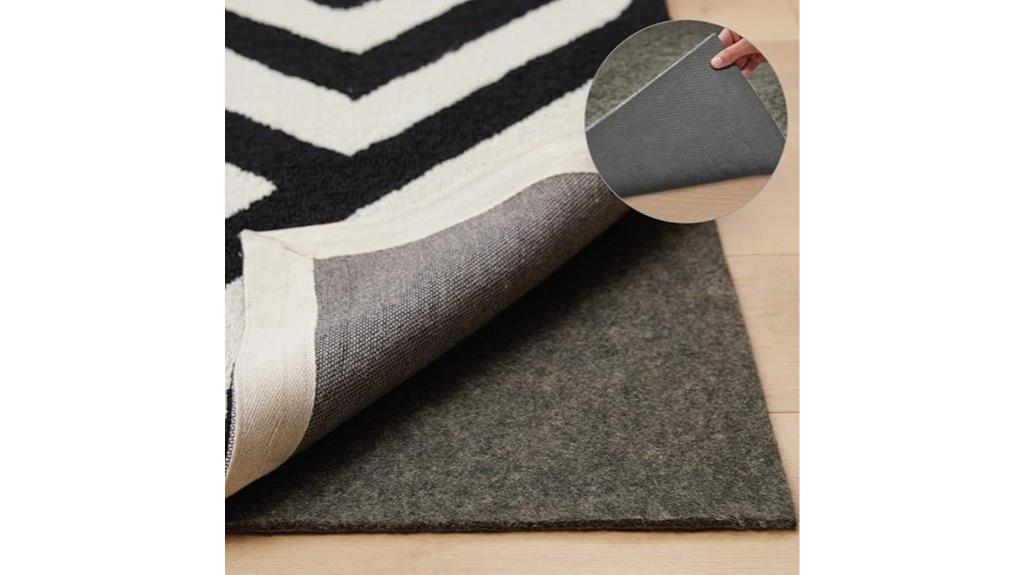 non slip rug pad 5x8