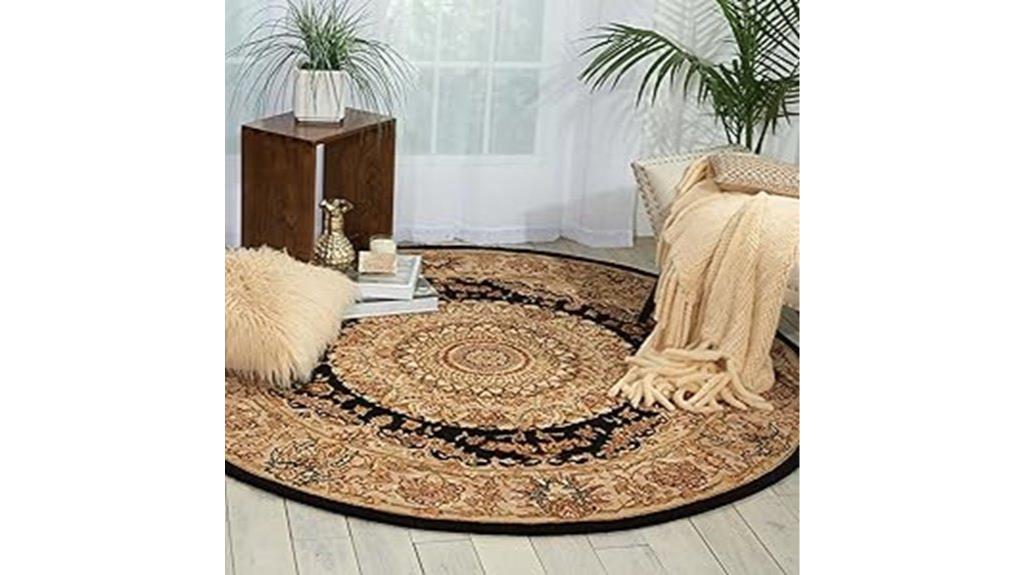 nourison persian black rug