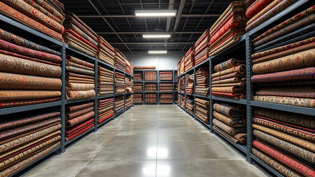 optimal antique carpet storage