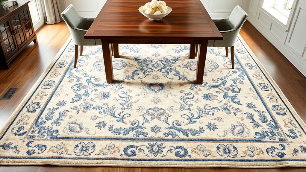 optimal dining rug dimensions