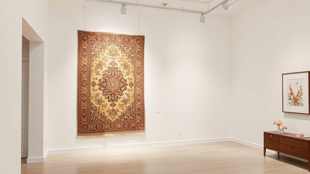 optimal rug display conditions