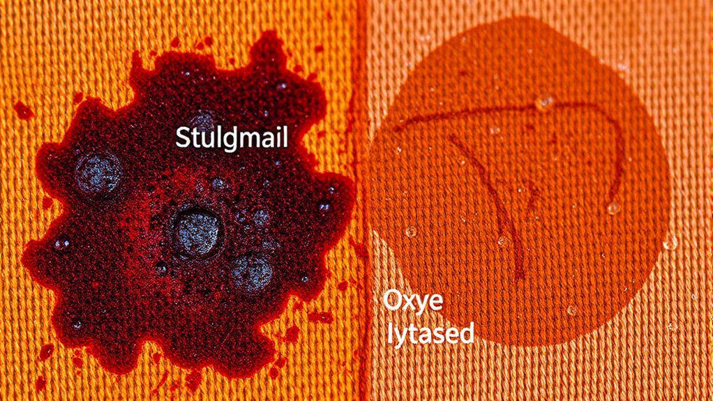 oxygen breaks down organic stains