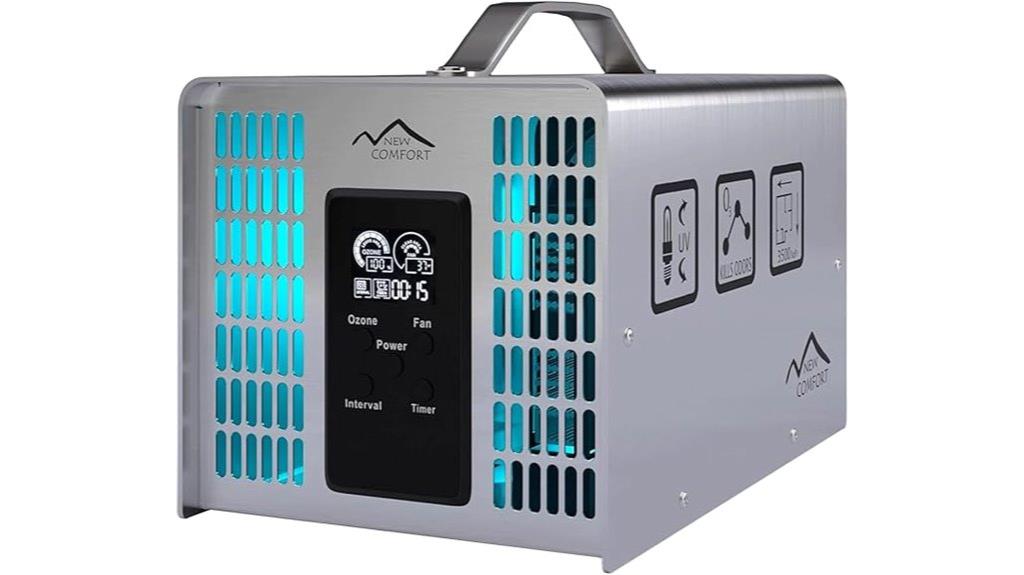 ozone generator with timer