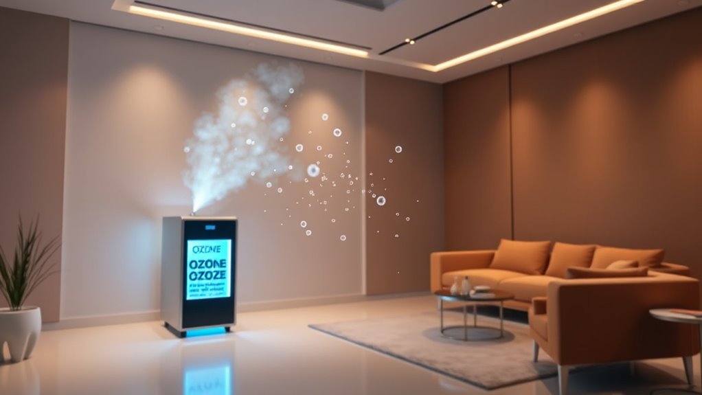 ozone oxidizes odor molecules