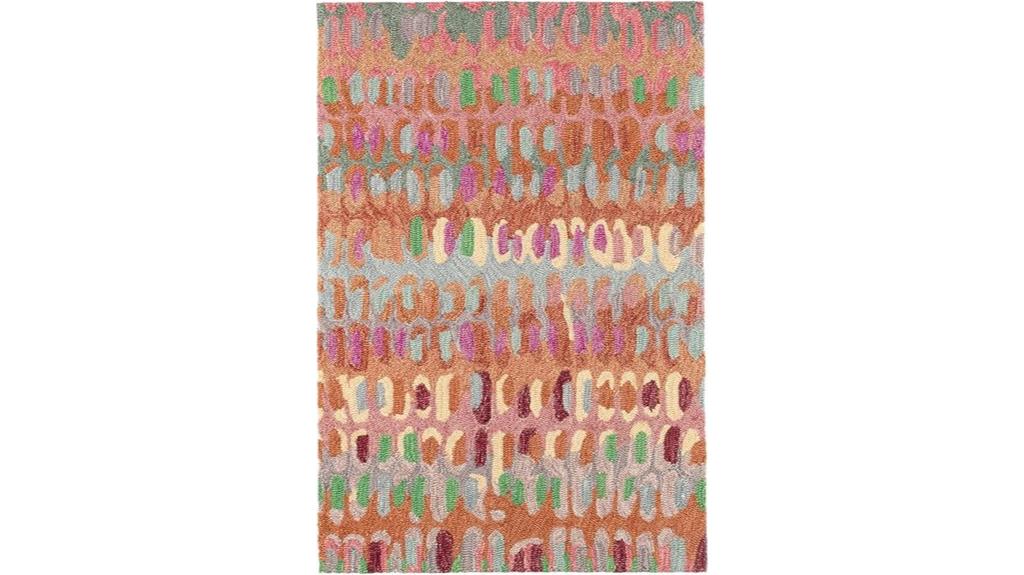 paint chip wool rug