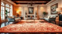 peach oriented elegant rug collection