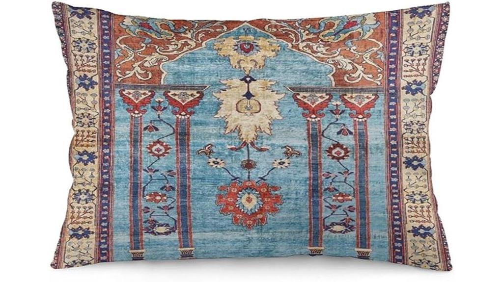persian silk rug pillow