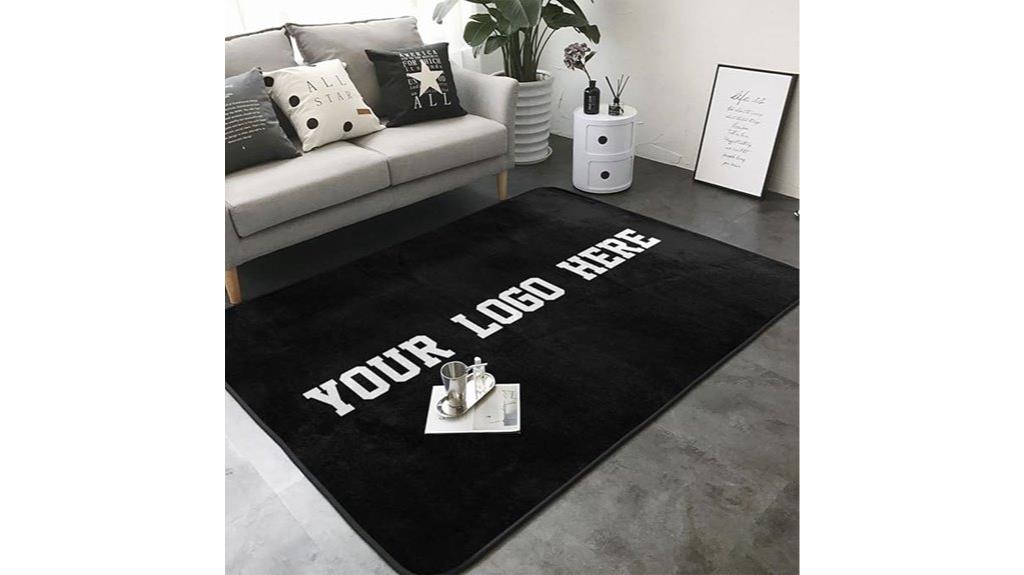 personalized custom logo rug