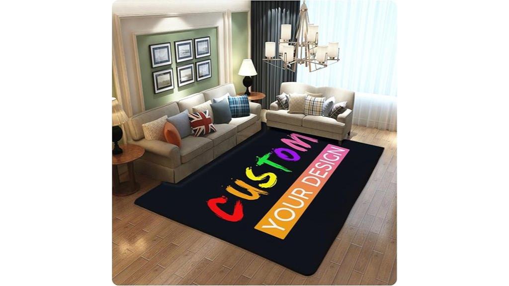 personalized non slip rug