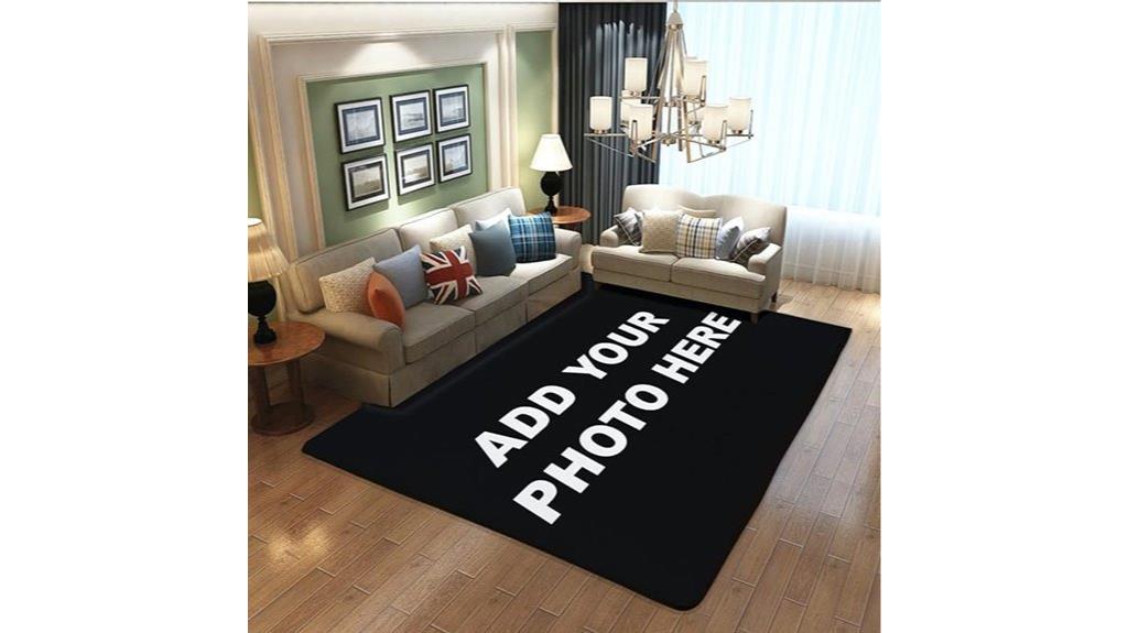 personalized photo logo rug