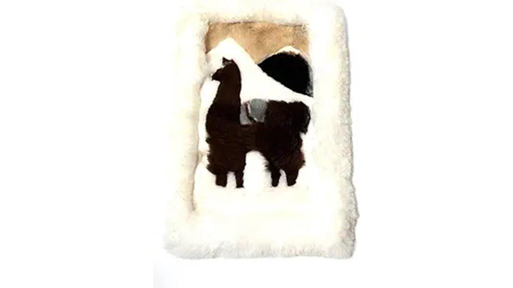 peruvian alpaca llama rug