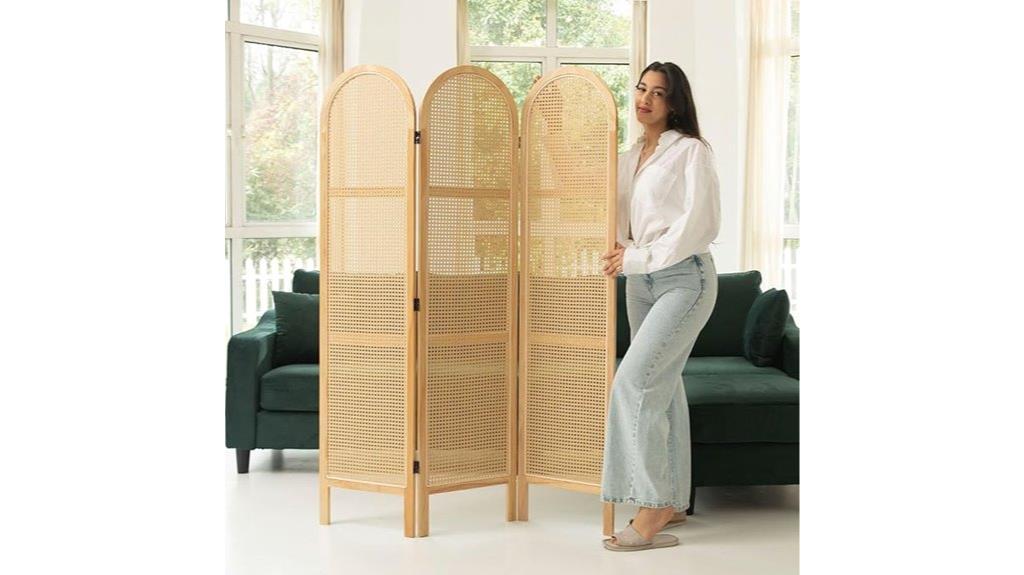 pine wood folding divider