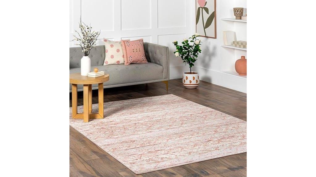 pink moroccan area rug
