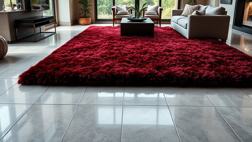 plush rugs enhance comfort