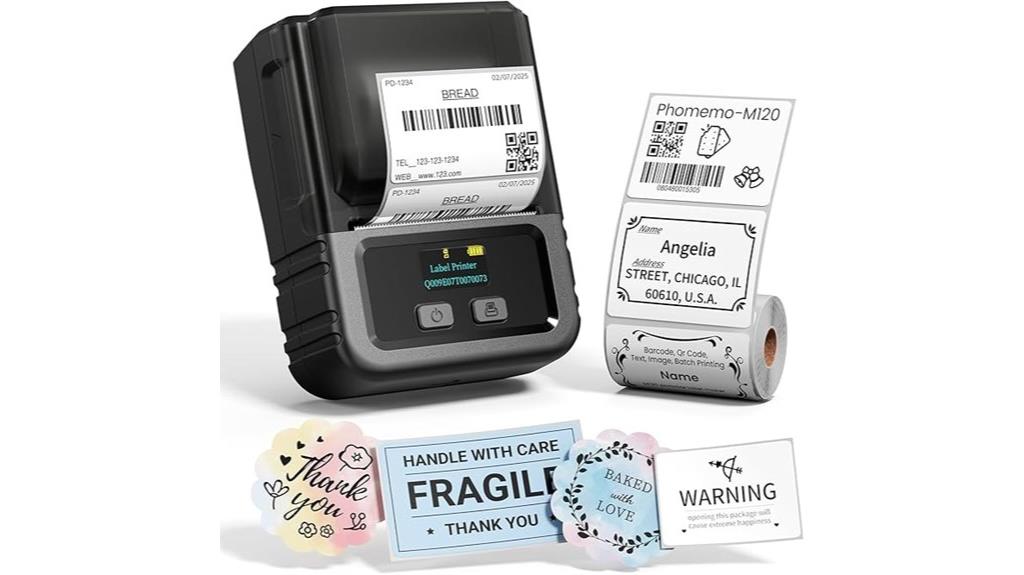 portable thermal label printer