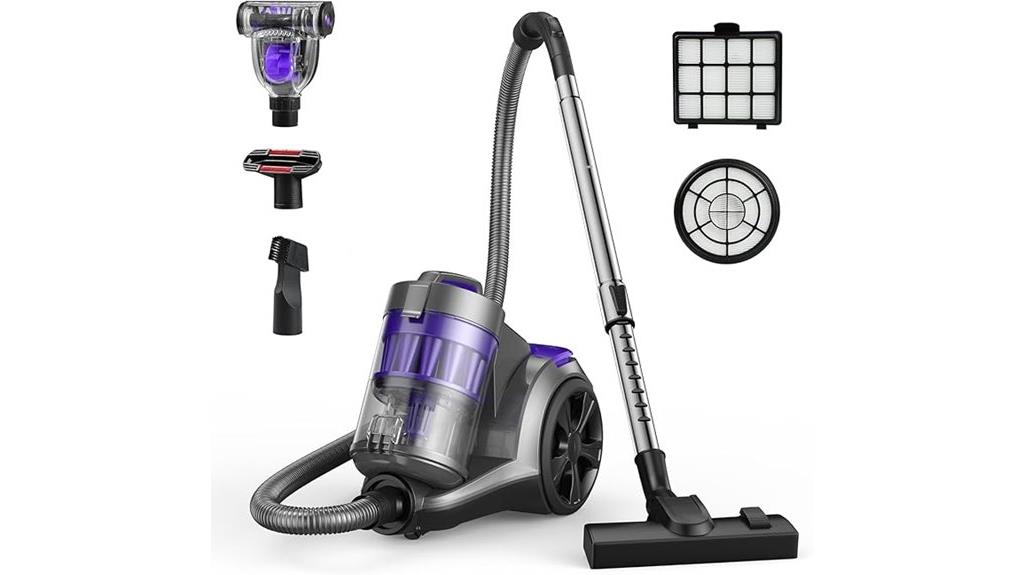 powerful bagless cyclone vacuum