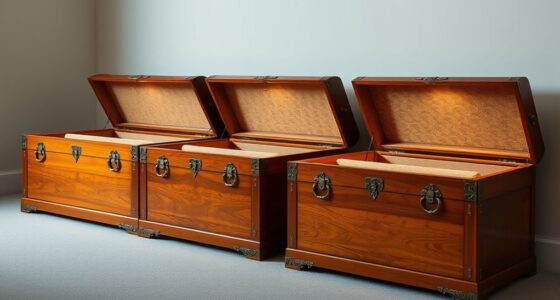 premium cedar textile storage chests