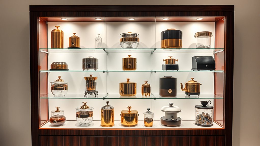 premium museum display cabinets