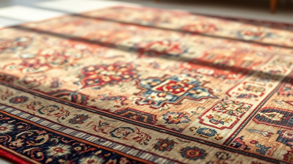 proper rug photography setup