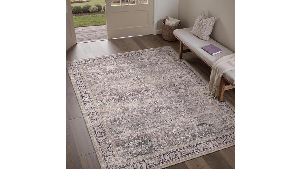 purple 5x7 living room rug