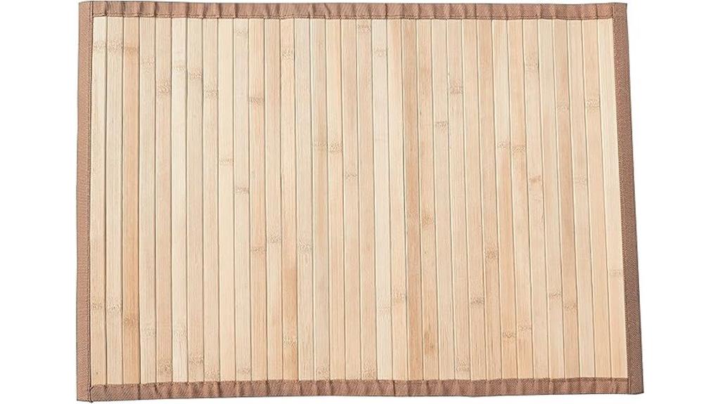 queensell bamboo bathroom rug