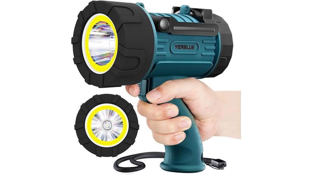 rechargeable floodlight with red lens