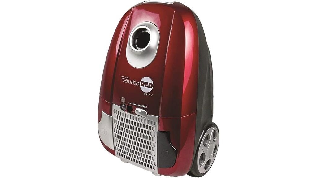 red hepa canister vacuum