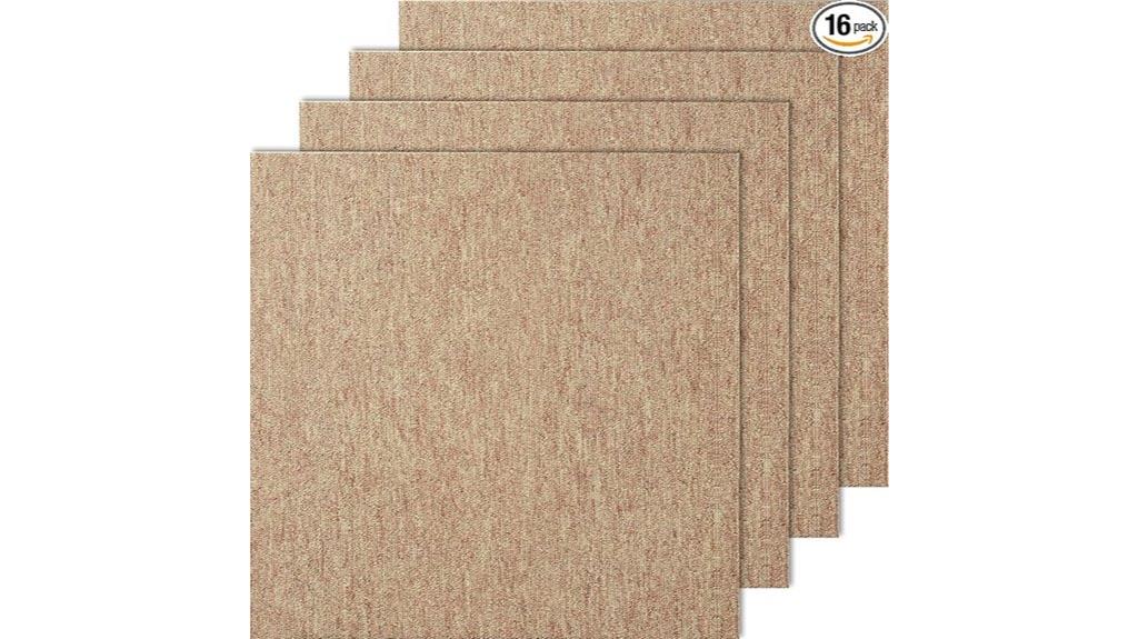 reusable carpet tile size