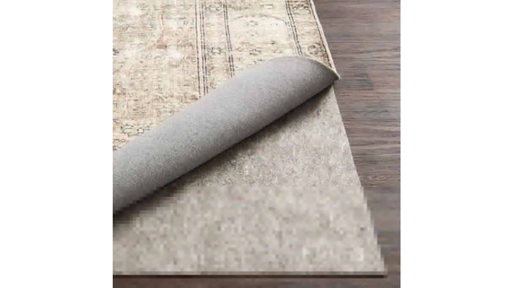 reversible grey rug pad