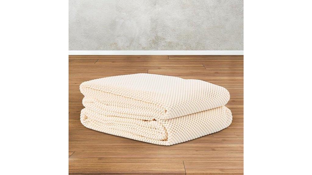 reversible rug pad cream