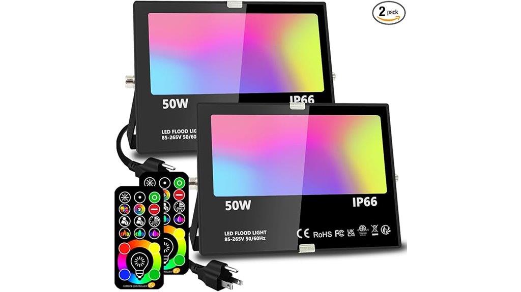 rgbw led flood light