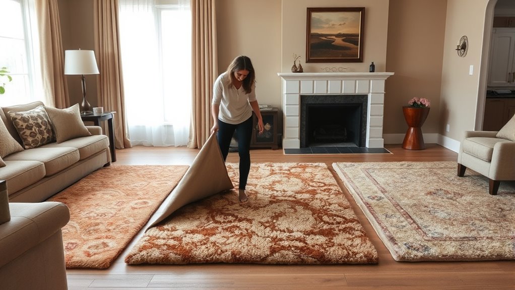 rotate rugs based on usage