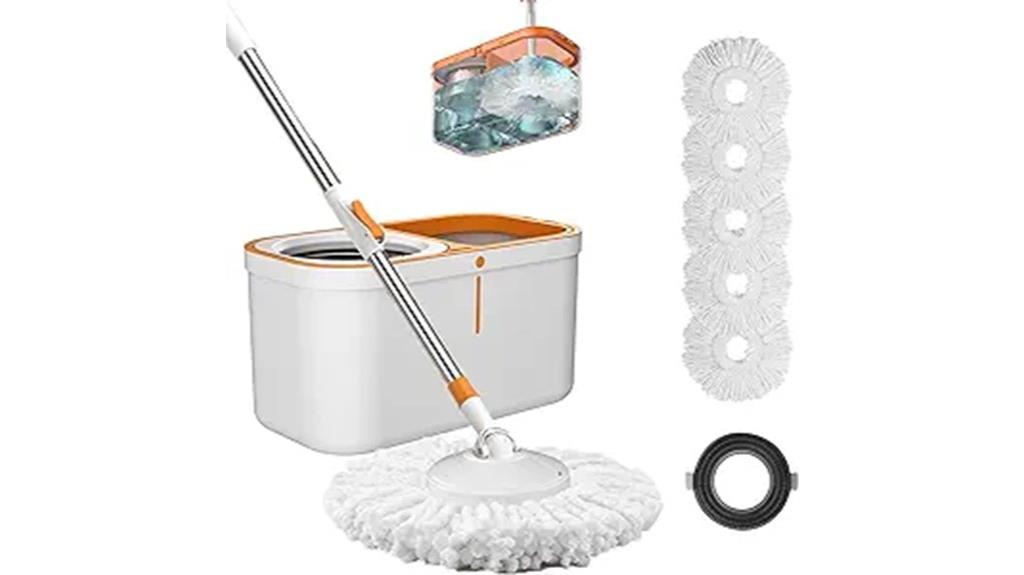rotating mop bucket system