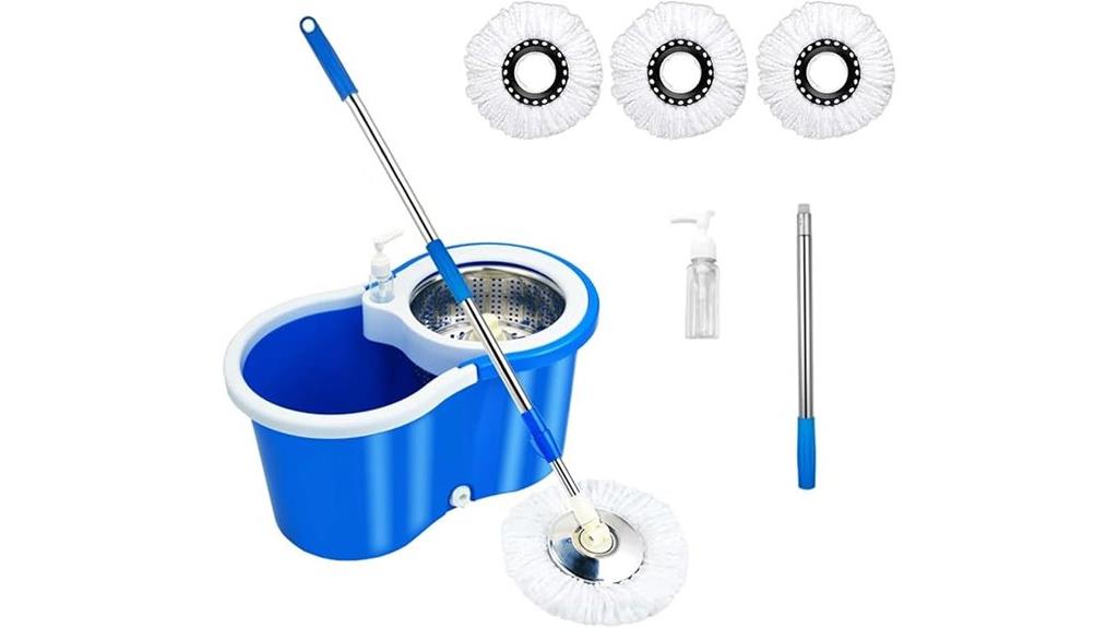 rotating mop bucket system