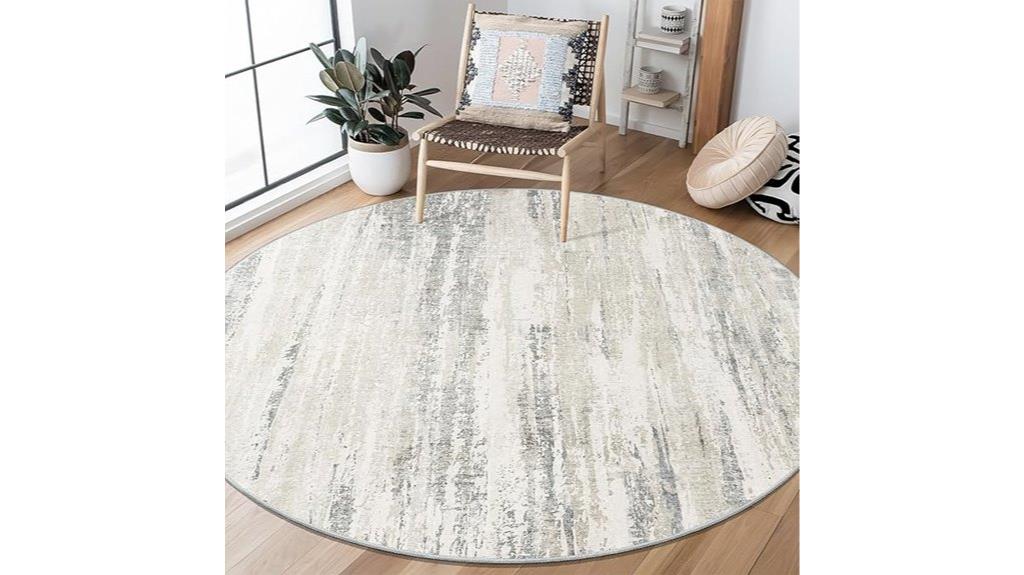 round washable area rug