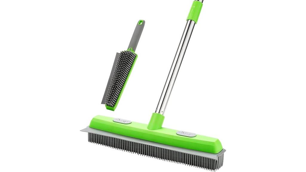 rubber broom with squeegee