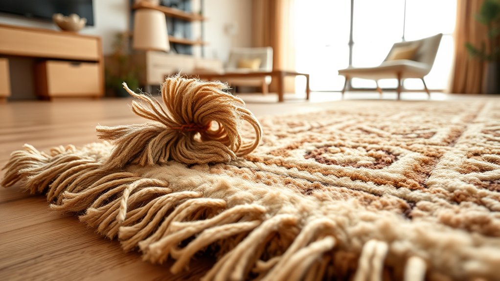 rug fibers affect sound
