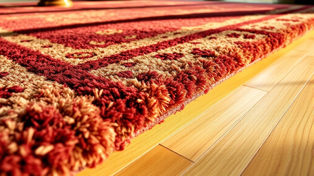 rug material enhances heat