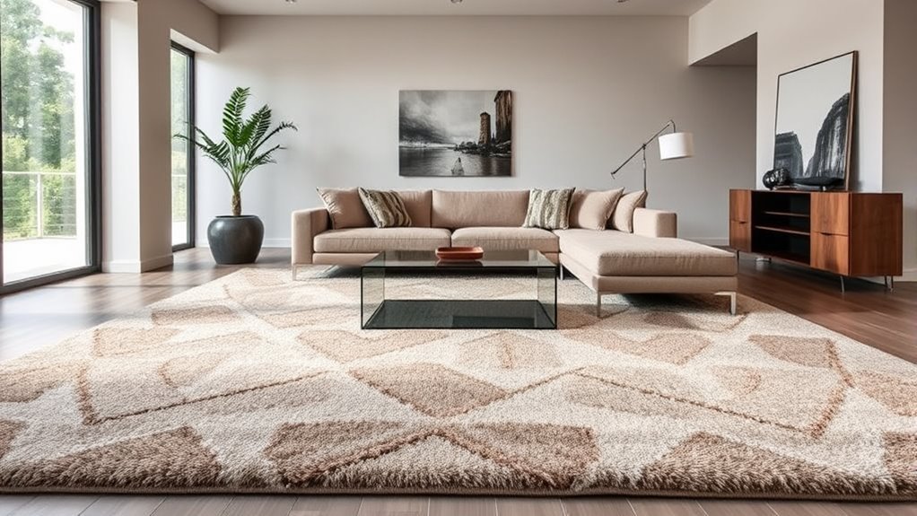 rug sizing and placement