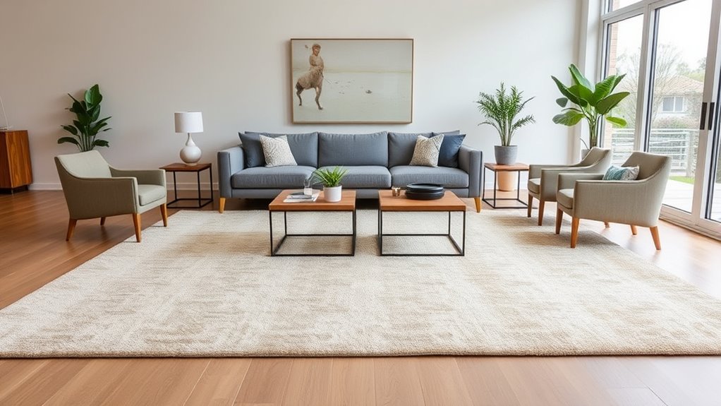 rug sizing and placement